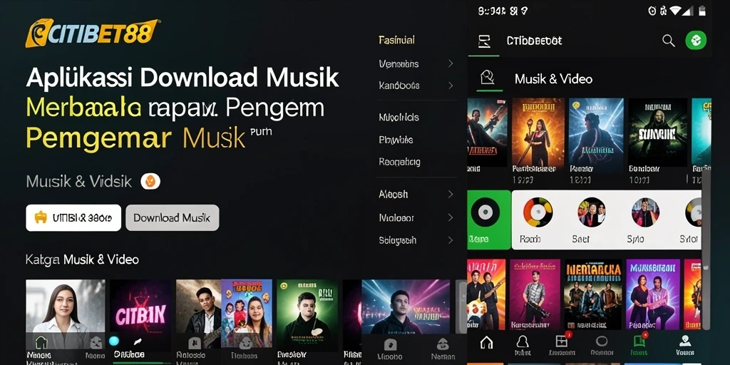 Antarmuka CITIBET88 dengan fitur Download Musik yang intuitif.