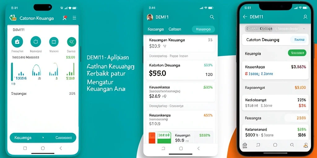 Tampilan antarmuka <strong>DEMI11</strong> yang mudah dipahami untuk Catatan Keuangan.