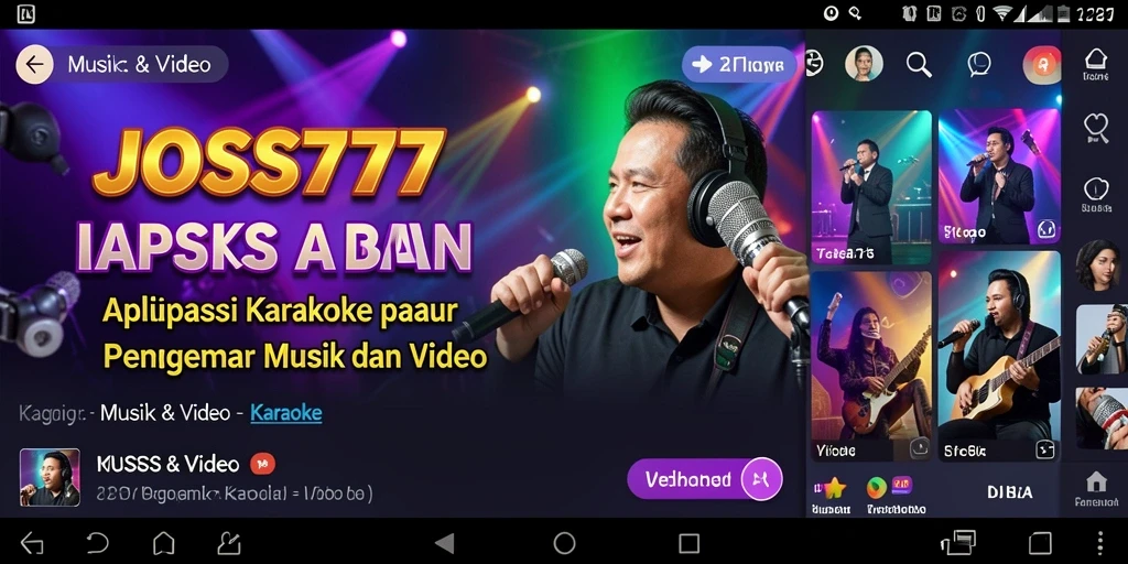 Antarmuka pengguna JOSS777 yang menarik untuk pengalaman karaoke