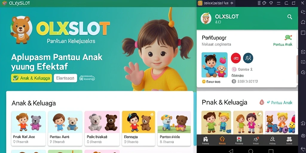 Antarmuka OLXSLOT yang intuitif dan mudah digunakan untuk Pantau Anak.