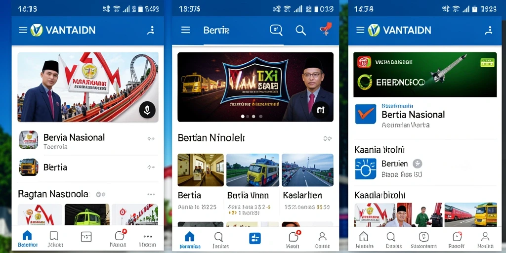 Tampilan antarmuka VANTAIDN yang modern dan intuitif
